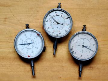 3 klokmicrometers/meetklokjes beschikbaar voor biedingen
