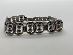 A140 Prachtige zilveren armband Noorse stijl, Sieraden, Tassen en Uiterlijk, Antieke sieraden, Ophalen of Verzenden, Zilver, Armband