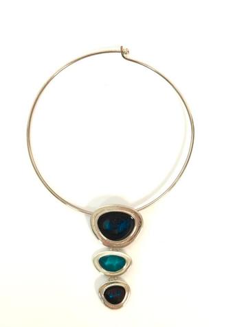 Vintage ketting, (choker, spang) met aparte hanger. beschikbaar voor biedingen