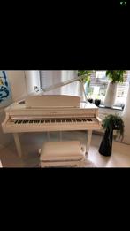 Digitale Yamaha baby vleugel wit glans, Muziek en Instrumenten, Piano's, Ophalen, Zo goed als nieuw, Wit, Vleugel