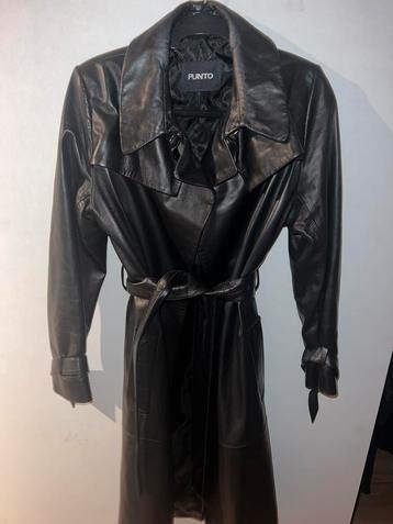 Leren trench coat beschikbaar voor biedingen