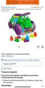Auto met Duplo Blokken - Mega Bloks Krokodil, Ophalen, Zo goed als nieuw, Megabloks