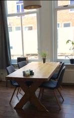 massieve houten tafel, Gebruikt, 200 cm of meer, Ophalen of Verzenden, Vijf personen of meer