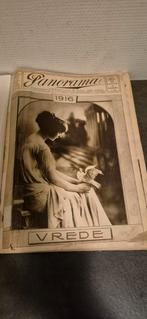 Panorama 1916 oud ingebonden boek tijdschriften, Ophalen of Verzenden, Voor 1920, Tijdschrift