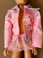 ROZE JASJE EN TUTU VOOR FASHIONDOLL-BARBIE, Ophalen of Verzenden, Gebruikt, Barbie