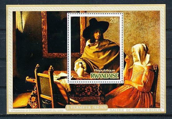 Rwanda 1975 M740-743 blokken 66, 67, 68, 69 pf, Ophalen of Verzenden, Overige landen, Postfris