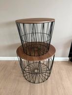 Draadmand bijzettafels, 45 tot 60 cm, Minder dan 55 cm, Rond, Ophalen of Verzenden