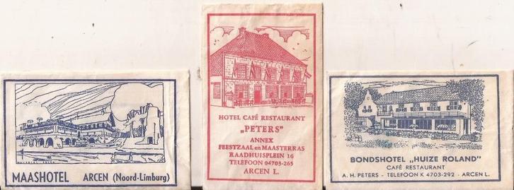 Arcen 4x suikerzakjes 60er jaren, Verzamelen, Suikerzakjes, Nederland, Ophalen of Verzenden