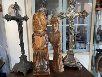 Prachtig antiek quartett religieus beschikbaar voor biedingen