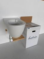 Hatria Fusion wandcloset/wc mat wit met ophangset*, Doe-het-zelf en Verbouw, Sanitair, Ophalen, Nieuw, Steen, Toilet