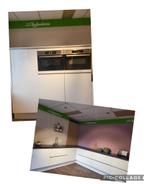 Prachtige luxe witte hoogglans keuken met granieten werkblad, Huis en Inrichting, Keuken | Complete keukens, Ophalen, Wit, Hoekkeuken