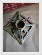 Oude kerstboomstandaard ijzer, leuke details doorsnede +-4,5, Ophalen of Verzenden