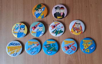 Thunderbirds buttons. 11 stuks beschikbaar voor biedingen