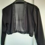 Zwarte Bolero met Glitterrand, Ophalen of Verzenden, Zo goed als nieuw, Zwart, Overige typen