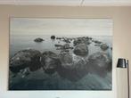 IKEA Canvas schilderij donkerblauw/grijs, Ophalen, 125 cm of meer, Zo goed als nieuw, Schilderij