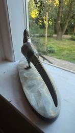Art Deco Fazant beeld op marmer, Ophalen