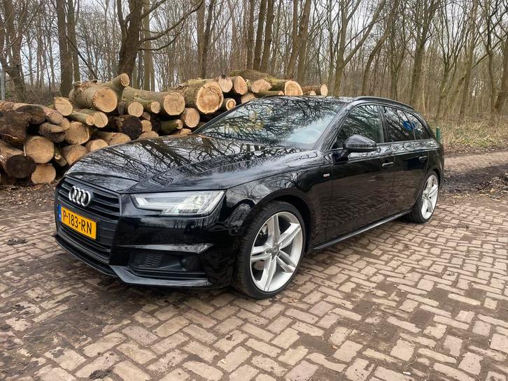 Audi A4 1.4 Tfsi 150pk S Tronic (aut)S-line 2018 Zwart, Auto's, Audi, Particulier, A4, ABS, Adaptive Cruise Control, Airbags, Airconditioning