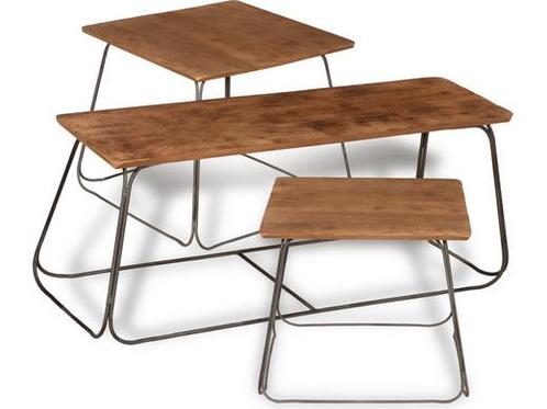 Brinker Shovel Sofa Salontafelset bijzettafelset| 3-delig, Huis en Inrichting, Tafels | Salontafels, Nieuw, Overige vormen, Overige houtsoorten