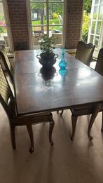 Queen Ann eettafel met 4 stoelen, Huis en Inrichting, Complete eetkamers, Ophalen, Zo goed als nieuw, Queen Ann, 4 tot 6 stoelen