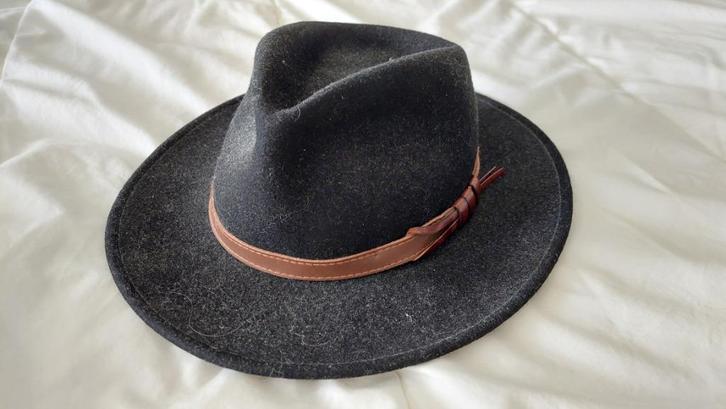 Stijlvolle mooie zwarte hoed., Kleding | Heren, Hoeden en Petten, Zo goed als nieuw, Hoed, 57 cm (M, 7⅛ inch) of minder, Ophalen of Verzenden