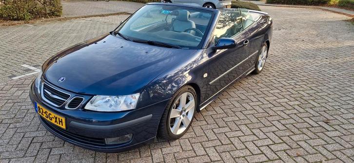 Saab AERO 9-3, 2.8Turbo V6 Cabriolet AUTOMAAT 2006 Blauw, Auto's, Saab, Particulier, Saab 9-3, Airbags, Airconditioning, Centrale vergrendeling