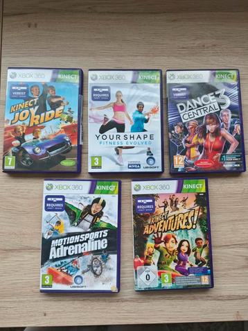 Xbox 360 Kinect Games - 5 Stuks beschikbaar voor biedingen