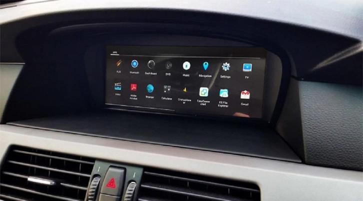 apple carplay autoradio bmw e60 android 14 navigatie carkit, Auto diversen, Autoradio's, Ophalen of Verzenden