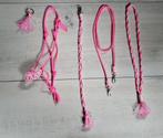 5-delig Hobby horse touwhalster set roze / wit, Nieuw, Ophalen of Verzenden