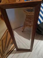 Spiegel met eikenhouten lijst, Huis en Inrichting, Woonaccessoires | Spiegels, Ophalen, Minder dan 50 cm, Zo goed als nieuw, Minder dan 100 cm
