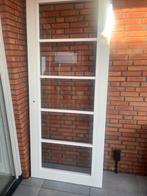 Opdekdeur 93x231,5 rechts met 5 glasvakken., Doe-het-zelf en Verbouw, Deuren en Horren, Ophalen, 80 tot 100 cm, 215 cm of meer