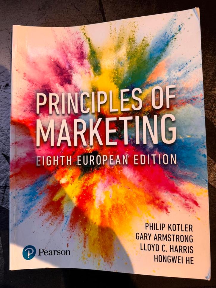 Principles of Marketing - Eight European Edition, Boeken, Studieboeken en Cursussen, Zo goed als nieuw, WO, Beta, Ophalen