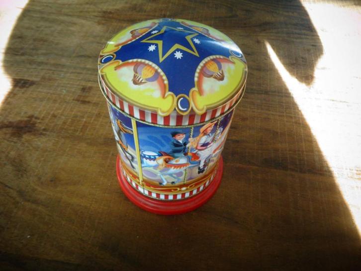 Weiss Karussell-Dose, vintage blik met muziek, Diversen, Kerst, Gebruikt, Ophalen of Verzenden