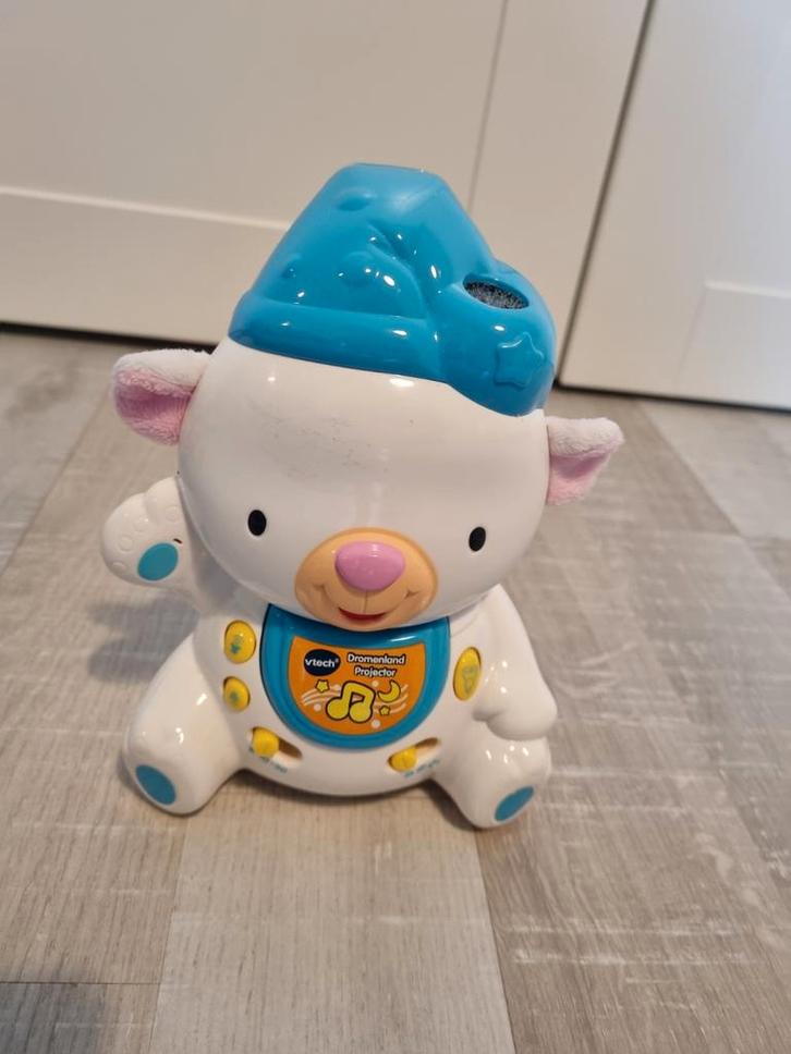 VTech Dromenland Projector Beer, Kinderen en Baby's, Speelgoed | Babyspeelgoed, Gebruikt, Mobiel, Met licht, Met geluid, Ophalen of Verzenden