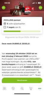 5 spaarkaarten pannenzegels plus, Drie personen of meer, Kortingsbon