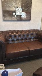 Gratis leren bankstel ophalen, Gebruikt, 150 tot 200 cm, Tweepersoons, Ophalen of Verzenden