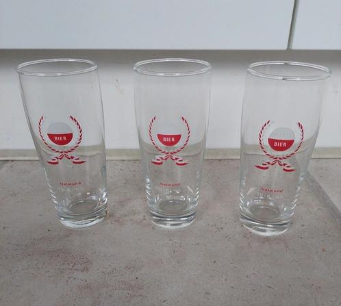 3x Amstel bierglas - Helmond 19-06-'65 - Verzamelaarsobject, Antiek en Kunst, Antiek | Glas en Kristal, Ophalen of Verzenden