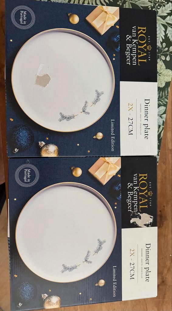 Royal van Kempen & Begeer Borden Set, Huis en Inrichting, Keuken | Servies, Nieuw, Bord(en), Overige stijlen, Porselein, Ophalen of Verzenden