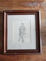 chris van der windt tekening ets, Antiek en Kunst, Ophalen of Verzenden