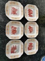 Boch cake bordjes Cornelis Troost 6 stuks, Ophalen of Verzenden, Zo goed als nieuw, Overige stijlen, Bord(en)