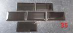 metro zwart glans 5x10  1.2 m2, Ophalen, Minder dan 20 cm, Minder dan 5 m², Wandtegels