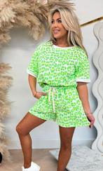 Nieuwe dames neon Leopard comfy set huispak one size, F fashion, Maat 42/44 (L), Nieuw, Ophalen of Verzenden