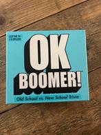 OK Boomer! Trivia Bordspel - Old School vs. New School, Drie of vier spelers, Ophalen of Verzenden, Zo goed als nieuw, Reisspel