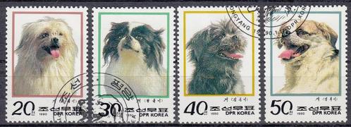 365 – Noord Korea michel 3078/3081 gestempeld , Honden Biede, Postzegels en Munten, Postzegels | Azië, Gestempeld, Oost-Azië, Verzenden