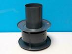 Rookgasadapter 90mm Aluminium (burgerhout) Art.nr.:400452352, Nieuw, Cv-ketel of Combi-ketel