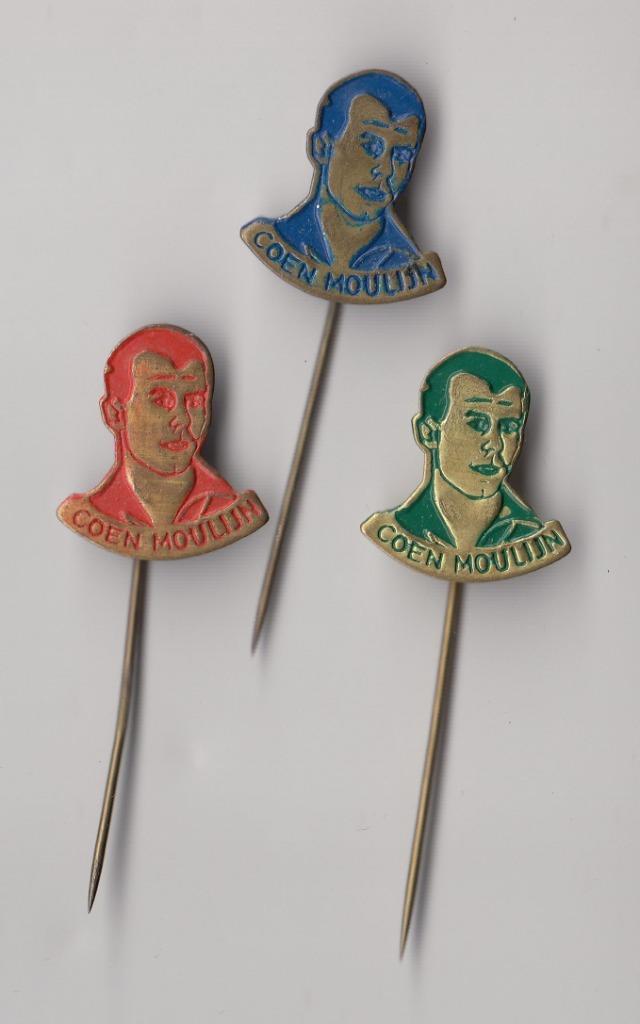 Voetbal Coen Moulijn Feyenoord Rotterdam speldjes, Verzamelen, Speldjes, Pins en Buttons, Gebruikt, Speldje of Pin, Overige onderwerpen