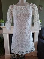 Made in Italy wit gehaakte jurk M 38 40 gratis verz. in NL, Knielengte, Maat 38/40 (M), Wit, Zo goed als nieuw