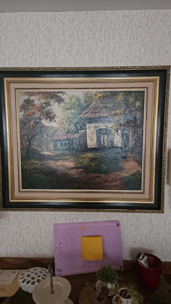 Schilderij Boerderij bij Boxtel - N.Ch. van Vulpen, Antiek en Kunst, Kunst | Schilderijen | Klassiek, Ophalen of Verzenden