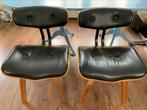 Twee eetkamerstoelen Eames stijl, Huis en Inrichting, Stoelen, Ophalen, Zwart, Design, Twee