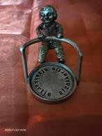 Vintage Likeurglas met tinnen man en tekst 'Afzakkertje', Ophalen of Verzenden