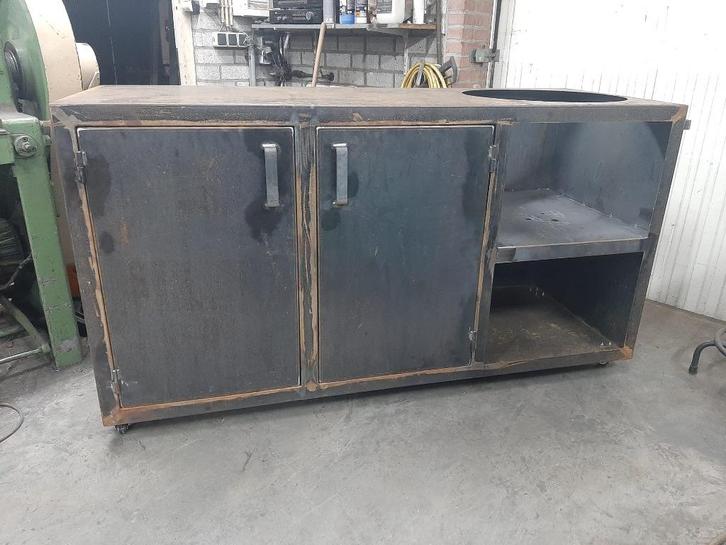 Cortenstalen buitenkeuken te koop!, Tuin en Terras, Buitenkeukens, Nieuw, Gas, Vrijstaand, Ophalen of Verzenden